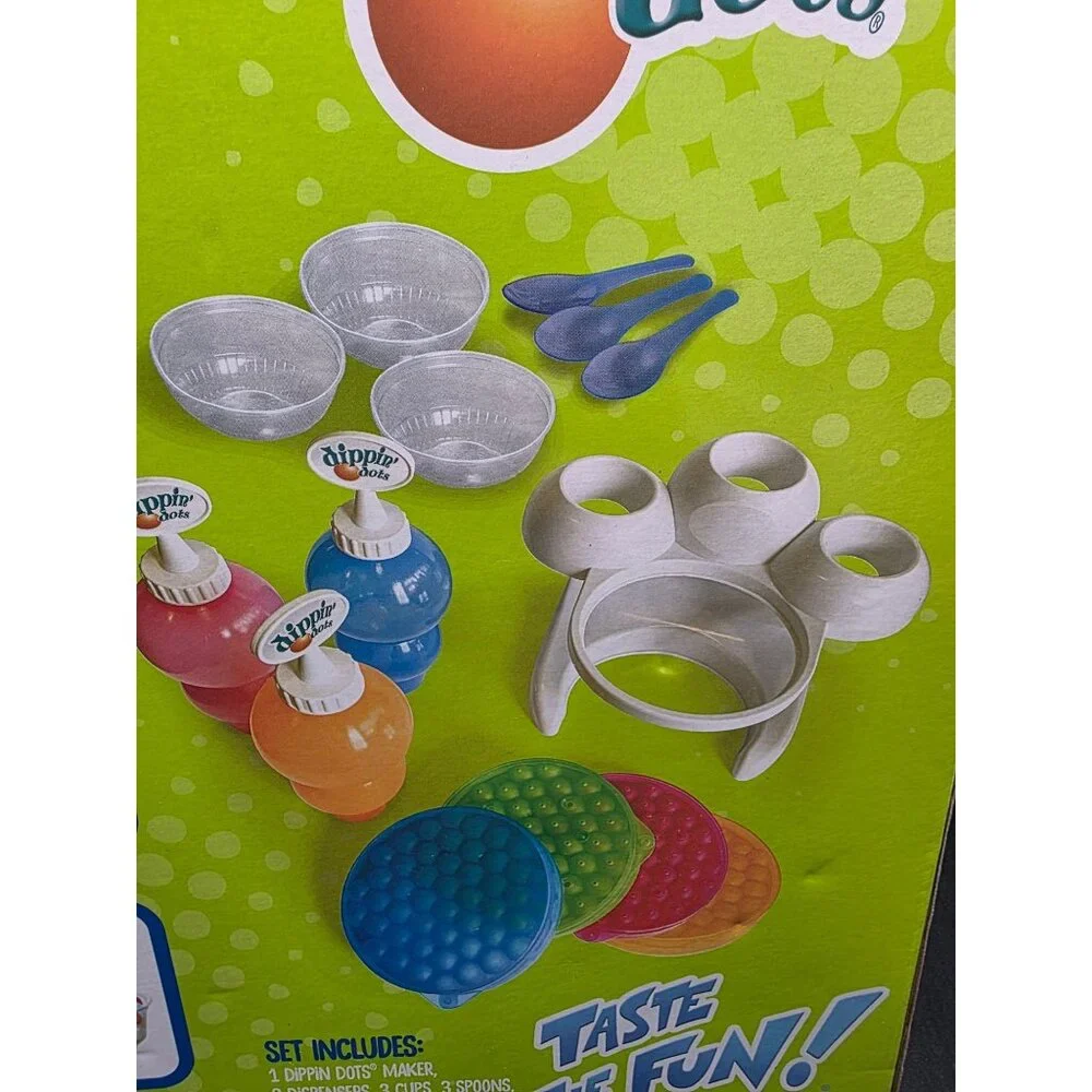 Dippin Dots Frozen Dot Maker Magic Set With 3 Flavor Dispensers And Accessories